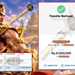 BINTANG4DP JACKPOT PRAGMATIC SLOT “Gates of Gatot Kaca Super Scatter” Rp 27.000.000,- LUNAS
