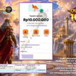 BINTANG4DP JACKPOT PRAGMATIC SLOT “Gates of Olympus 1000” Rp 10.000.000,- LUNAS