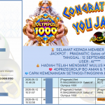 AKSARA4D JACKPOT PRAGMATIC ” Gates of Olympus 1000 ” Rp 195,000,000,- LUNAS
