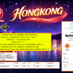 BINTANG4DP JACKPOT : HONGKONG POOLS FULL “2055” Rp100.000.000,- LUNAS