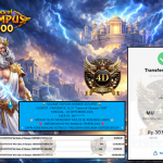 4DSUPER JACKPOT : PRAGMATIC SLOT “Gates of Olympus 1000” Rp30.500.000,- LUNAS