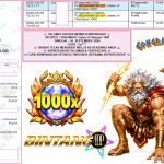 BINTANG4DP JACKPOT PRAGMATIC “Gates of Olympus 1000″βββββ Rp10.000.000,- LUNAS